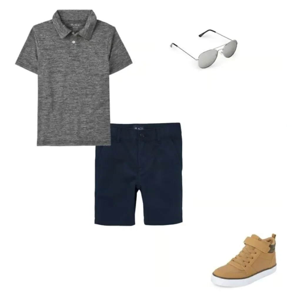 NWT The Children’s Place Boys Navy School Uniform Stretch Chino Shorts Classic 8